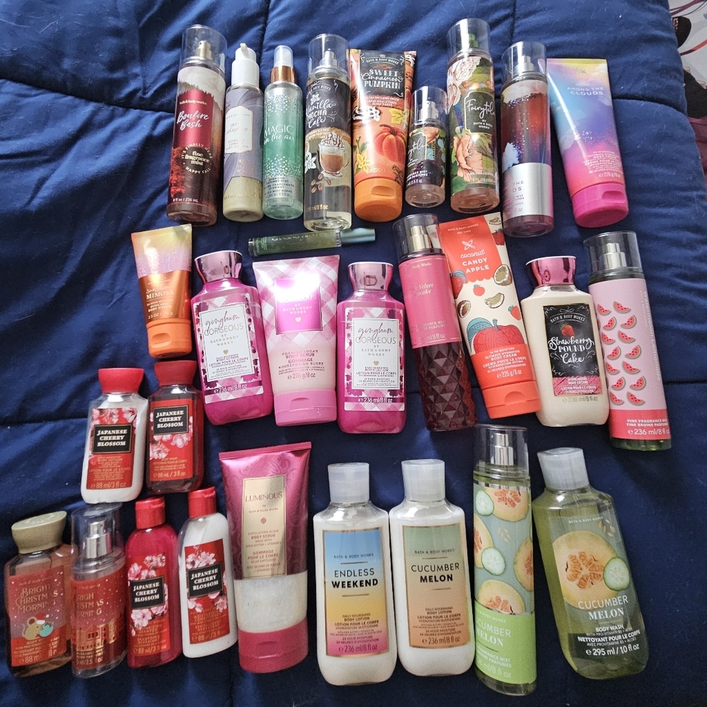 Lot of Bath and body work